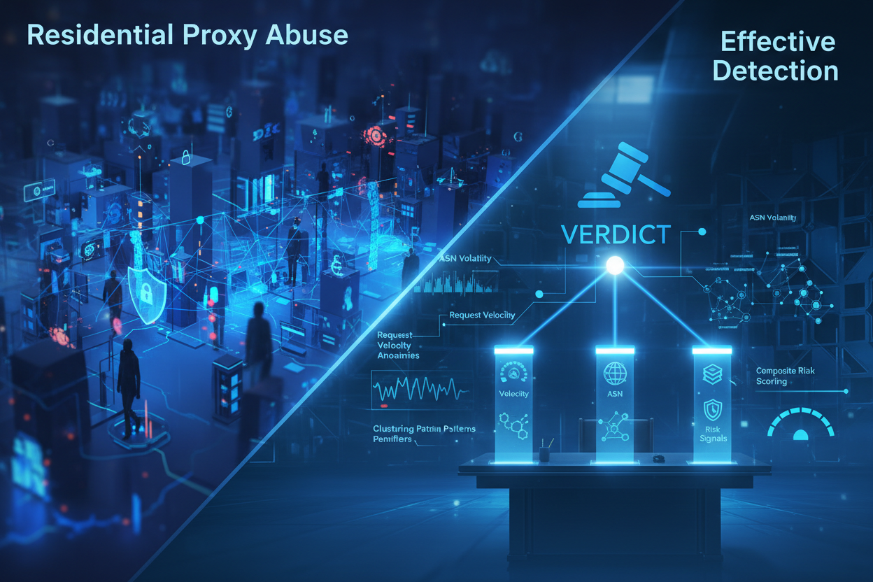 How to Detect Residential Proxy Abuse: Practical Patterns Using ASN Volatility, Velocity & IP Risk Signals