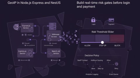 GeoIP in Node.js Express and NestJS: real time risk gates before payment and login